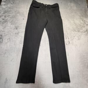 Across The Pond Pants Mens 28x28 Black Signature Line Stretch 5-Pocket